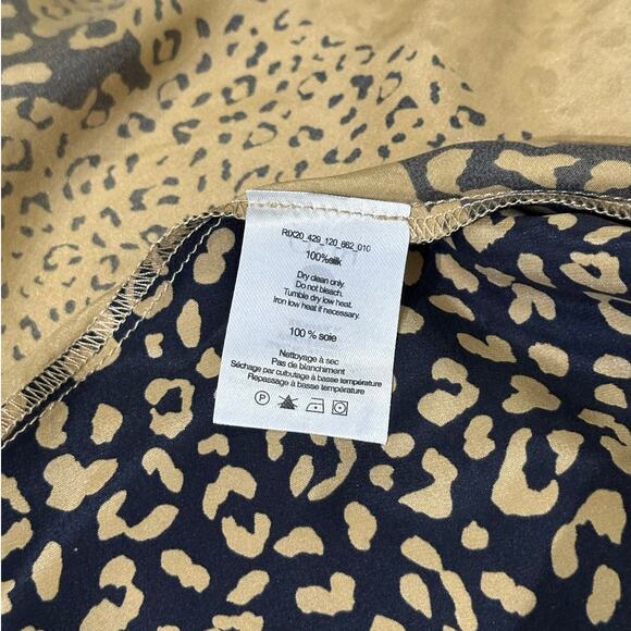 RIXO London Leopard Print Silk Slip Skirt - Picture 11 of 16